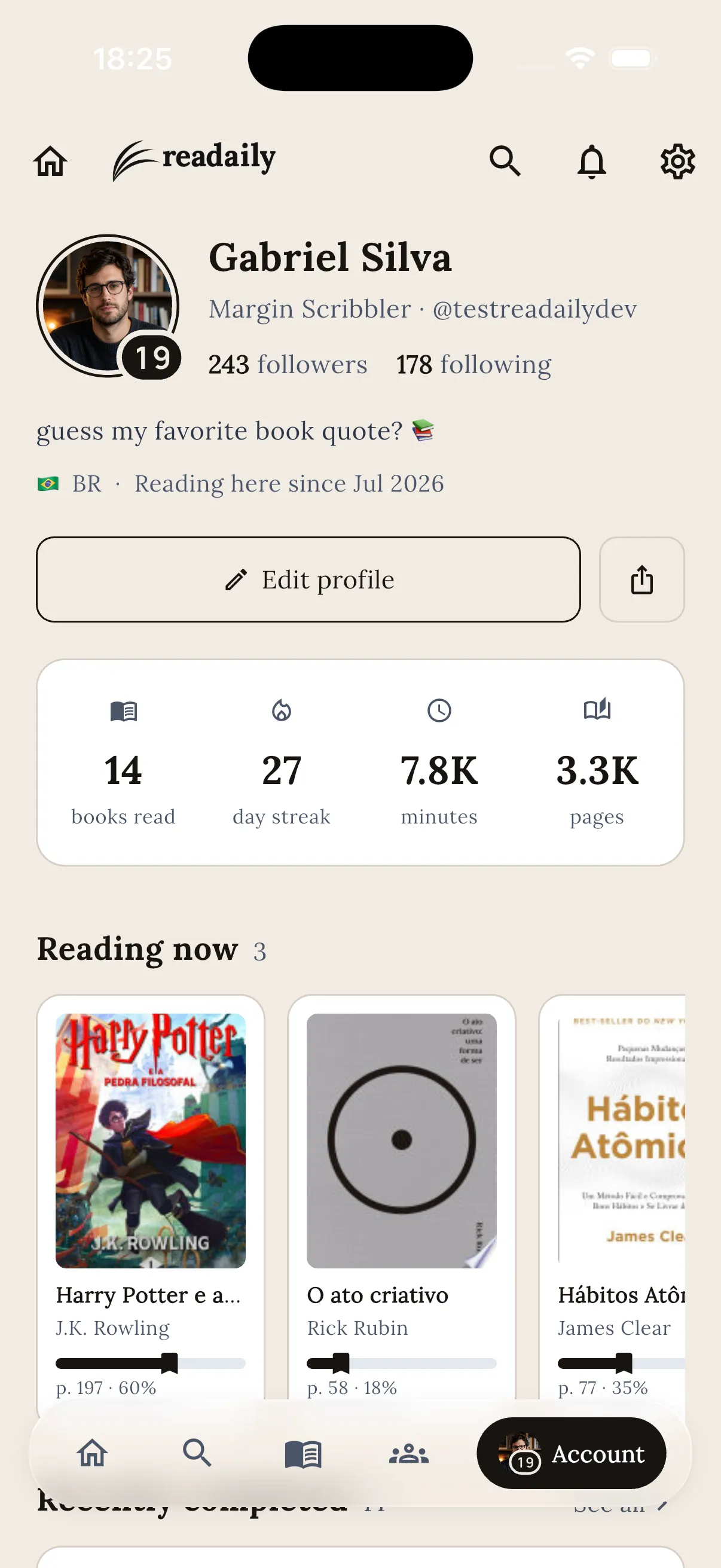 A reader’s profile